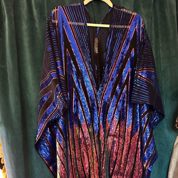 Jennafer Grace Tops - Color-Shifting Sequin Caftan | Jennafer Grace | Petite/XL Fit